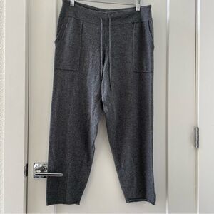 Oats Cashmere by Debra Haybum 100% Cashmere Gray Pants Size L NWT